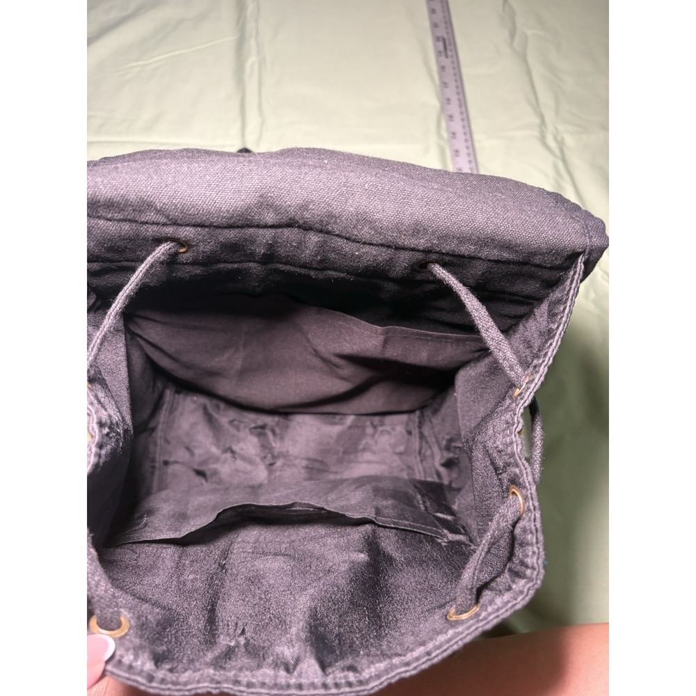 Women's Multicolor Embroidered Floral Backpack Drawstring Inner Pockets - Picture 4 of 4